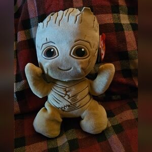 Ty Beanie Babies Original Marvel Limited.Edition Character Groot